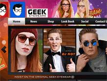 Tablet Screenshot of geekeyewear.com